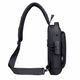  Rucsac de umar inteligent HAWIRE, Port incarcare USB, Compartiment laptop/tableta, Impermeabil, Anti furt, Negru/Maro 