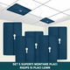 Set 5 suporti pentru fixarea placilor de rigips si lemn, HAWIRE FG-55, Dimensiune 150 x 85mm