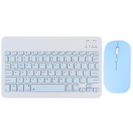 Set tastatura si mouse Wireless pentru Telefon, Tableta, Smart TV, Computer, Albastru